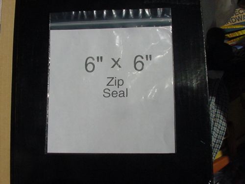 1000 clear 6&#034; x 6&#034; 2 mill plastic zipseal bags new for sale