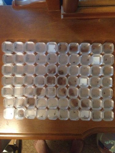 Lot Of 75 JVT Clear Plastic Jewelry, Coin Display Boxes, 1.5&#034;x1.5&#034;x1/2&#034;, NEW!