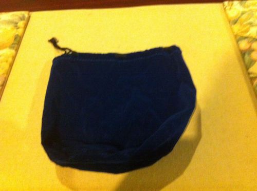 Lot of 40 Dark Blue Velveteen Jewelry Bags Pouches with Drawstring