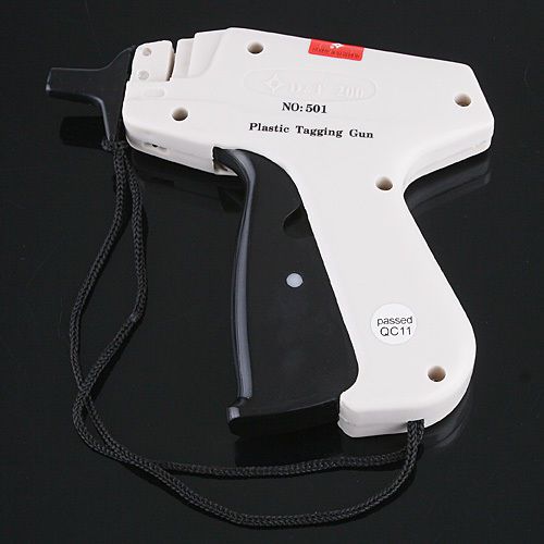 Handheld plastic clothes socks price label/tag tagging gun with 5000 tag pins for sale