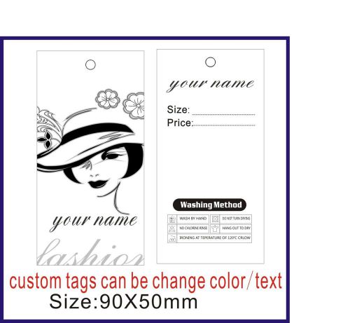 print lable for clothes,custom your lable/logo on tags 300gsm  500PCS/lot X4