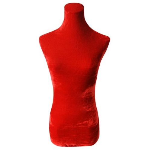 China Red Velvet Mannequin Top Cover For Upper Body Dress Stand Form Model Dummy