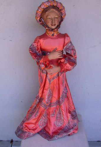 dress or mannequin  form with fancy dress, 36 in tall