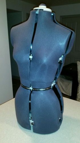 SEAMSTRESS MANNEQUIN DRESSFORM FULLY ADJUSTABLE EXCELLENT CONDITION SIZE MED.