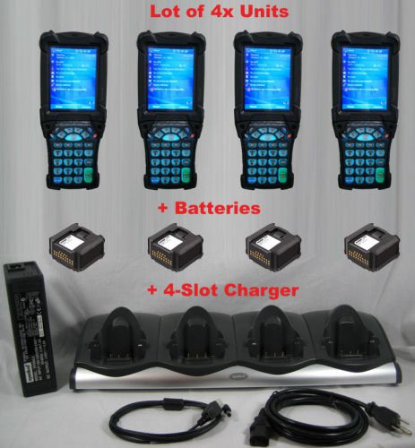 Lot (4) Symbol Motorola MC9090-SK0HJAFA6WR Wireless Barcode Scanner + CHARGER