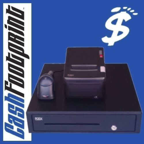 POS Hardware Kit/Bundle,Thermal Receipt Printer,Cash Drawer,Barcode Scanner.