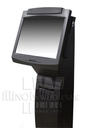 Ncr 7402-2151 complete kiosk with fixed-angle mount, printer &amp; stand for sale