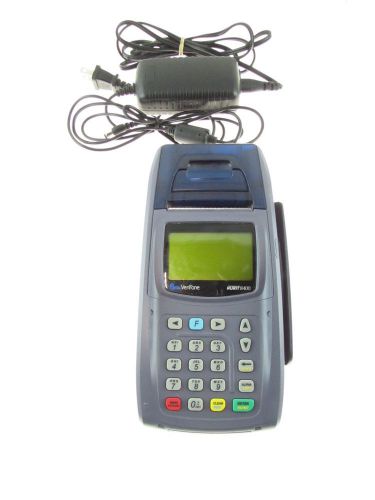 Verifone nurit 8400 blue credit card terminal reader with power supply bundle for sale