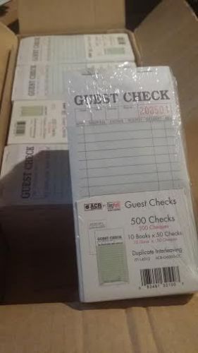 Daymark acr g6000 case of 2,500 duplicate interleaving guest checks with carbon for sale