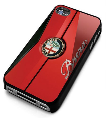 Car Alfa Romeo Brera Logo iPhone 4/4s/5/5s/5c/6/6+ Black Hard Case
