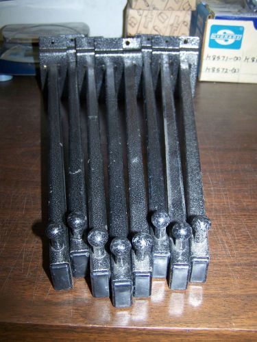LOT OF EIGHT (8) SLATWALL 14&#034; BLACK (STONE) STRAIGHT ARM WITH BALL