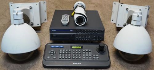 Pre-owned nuvico al-800 8-ch. dvr, controller, 1 cb-hd21n-l &amp; 2 sd-z18n cameras for sale