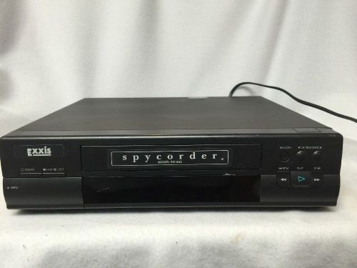Exxis Spycorder Video Cassette Player Recorder VHS VCR Model ES-450 Works Rare