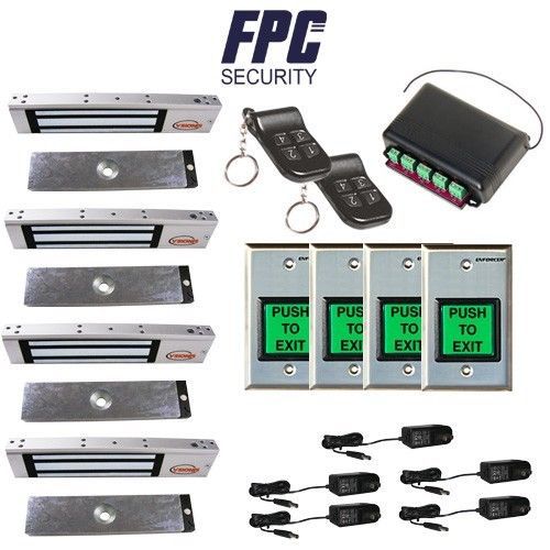 Fpc-5011 4 door access control outswinging door 300lbs electromagnetic lock kit for sale