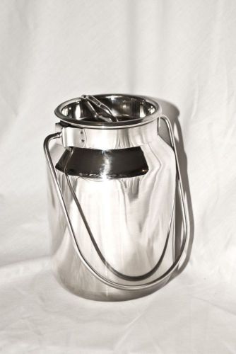 2 Qt Stainless Steel Milk Can Tote, Brand New, Seamless~ Great for dairy goats