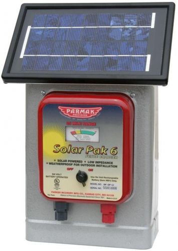 Parmak solar powered electric fence charger df-sp-li 6v 25 mile for sale