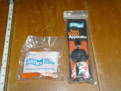 Allflex Total Tagger Applicator Orange and 25 Small Male Tags