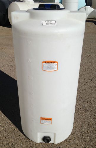 75 gallon poly water storage vertical tank 41863 for sale