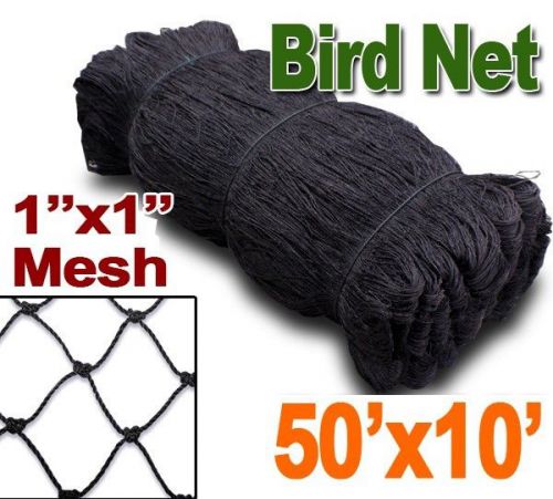 New Anti Bird Netting 50&#039;X10&#039; Net Netting Aviary Game Poultry Bird 1&#034;x1&#034; Mesh