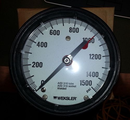 Weksler 1500 psi pressure gauge  nsn 6685-00-526-6634 for sale