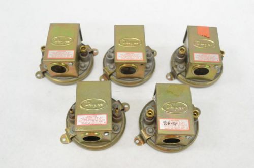 Lot 5 dwyer 1910-5 pressure switch 15a low differential 480v-ac 10psi b216998 for sale