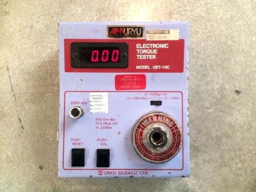 *calibrated uryu uet-10c electronic torque wrench tester 0-100 in/lb seisaku ltd for sale