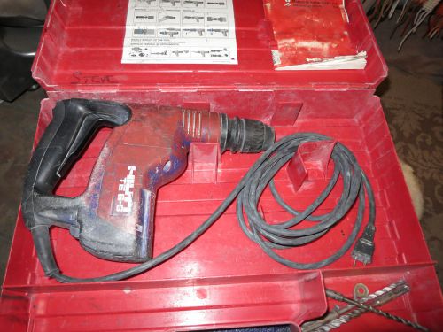 Hilti TE 6-S / TE6-S Rotary Hammer Drill with Case. Three Bits Included!
