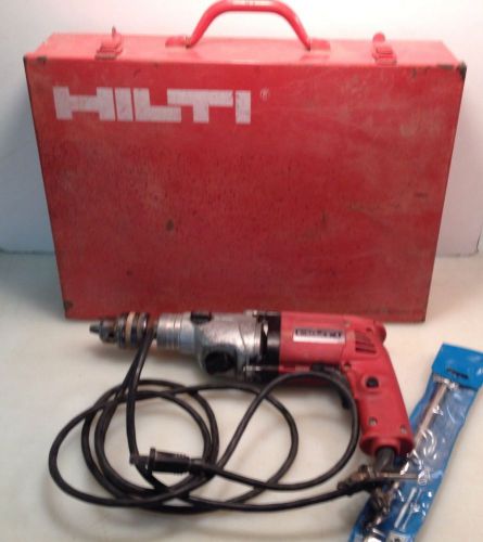 HILTI TM-7SII VSR Rotary Hammer Drill With Steel Case and Accessories