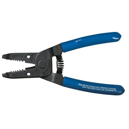New klein tools 1011 wire stripper cutter solid and stranded wire blue 6 1/8 for sale