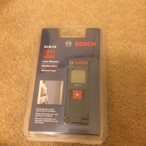 Bosch GLM 15 Compact Laser Measure, 50-Feet  NEW  Free shipping