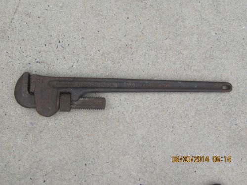 Rigid 24&#034;  pipe wrench by ridge tool co. for sale