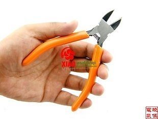 5&#034; Plastic Cutter Pliers Fine finished,griding,black-plated HJ101-5