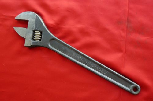 Nice vintage utica 15” adjustable wrench 90-15 heavy duty usa tool 635 for sale