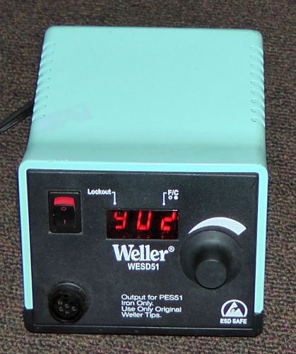 WELER DIGITAL SOLDERING STATION WESD51, WORKING (STATION ONLY, NO IRON )