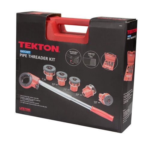 Tekton 7574 ratchet pipe threader kit, 9-piece for sale