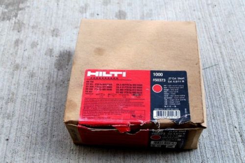 * hilti # 50373 .27 cal. short caliber red boosters x 1000 dx36m dx350 dx450 for sale