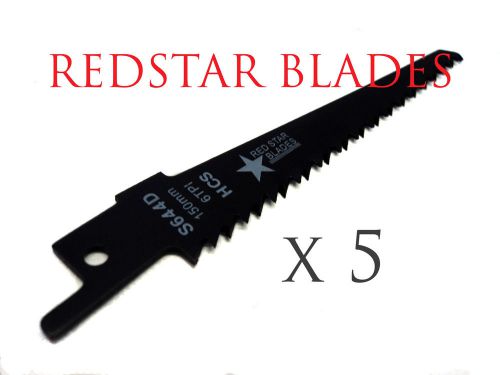 5x Red Star Reciprocating Saw Blades SDS S644D
