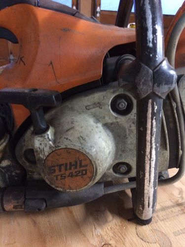 STIHL TS 420 Gas Powered Concrete Saw @ Metal Use Parts Only Not Running