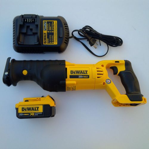 Dewalt dcs380 20v reciprocating saw, (1) dcb204 4.0 ah battery, charger 20 volt for sale