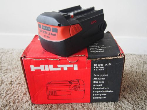 NEW IN BOX Hilti 36 Volt B36 3.3 Li-Ion Battery Pack #274006
