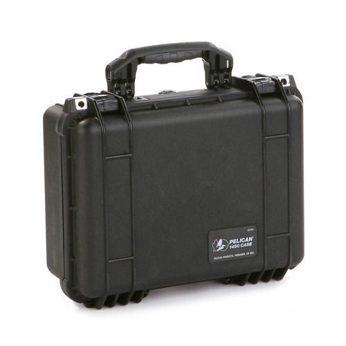 Pelican 1450 Small Case with U-Pic Foam Made in USA (Black)