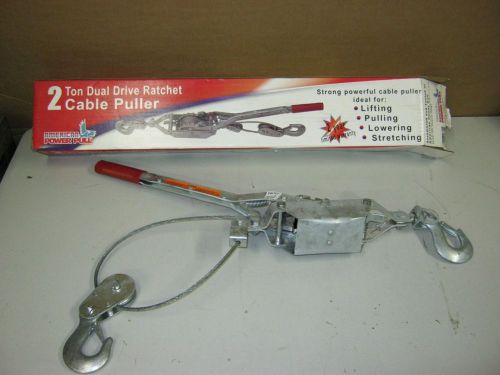 American power pull 2 - ton dual drive ratchet cable puller for sale