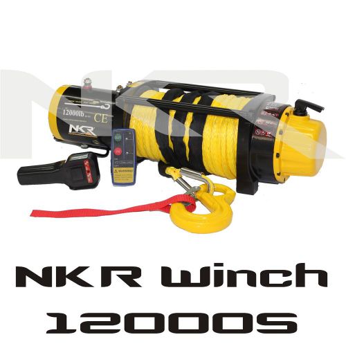 12000 Lb Winch Recovery System with Synthetic Rope No Rough Country 12500