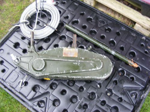 3 tonne tirfor t35 cw/rope, tireur de cable, landrover , winch , great condition for sale