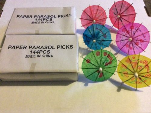 paper parasol picks box of 144 X2 Boxes!!!