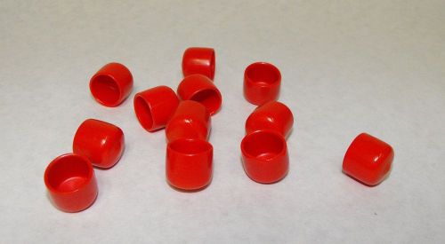 (12x) RED High Visibility BEER TAP CAP Faucet Nozzle Nipple Covers *FREE SHIP*