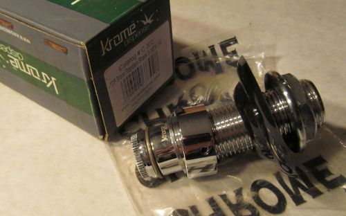 Krome dispense c-319 chrome brass nipple shank 3-1/2&#034; beer tap handle 1/4&#034; bore for sale