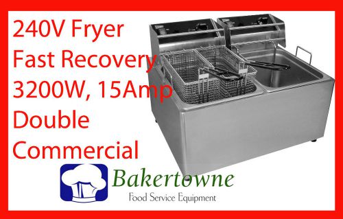 CECILWARE EL2X25 30lb Commercial Electric Deep Fryer APPROVED for Commercial Use