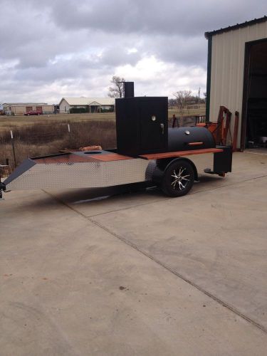 Bbq pit/smoker trailer...no reserve!!!!!!!!!!!!!!!!!!! for sale