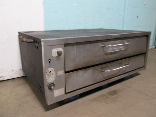 &#034;BAKER&#039;S PRIDE&#034; H.D. COMMERCIAL PROPANE/NATURAL GAS STEEL DECK PIZZA/BAKERY OVEN